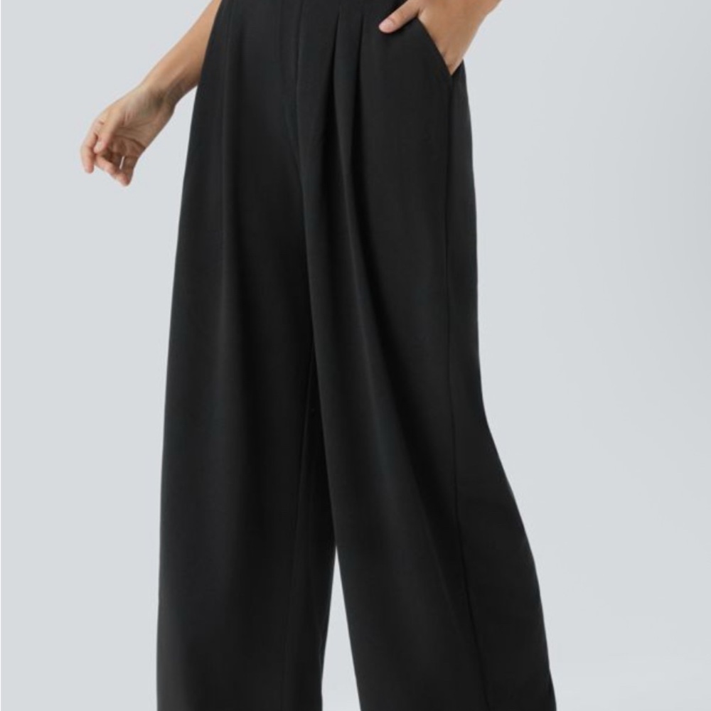 Elegant Black Wide-Leg Pants
